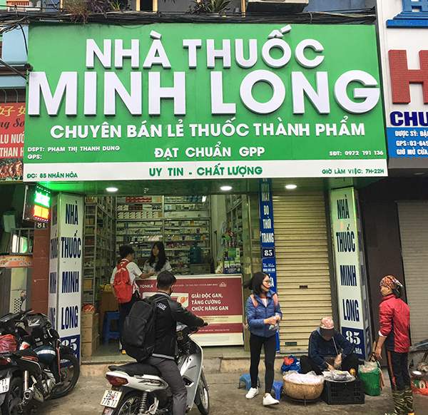 Biển quảng cáo quầy thốc Minh Long và Tùng Anh 